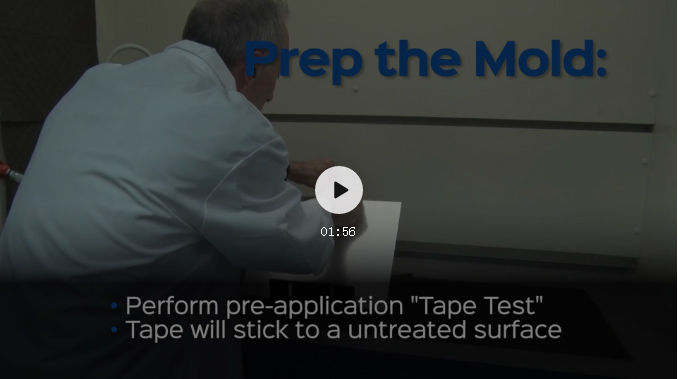 Trasys&reg;9825半永久性脫模劑的操作視頻（截圖）