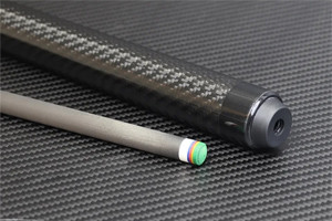 碳纖維黑科技臺球桿 黑八桌球桿 花式九球大頭桿 高硬度輕量化碳纖維桌球桿